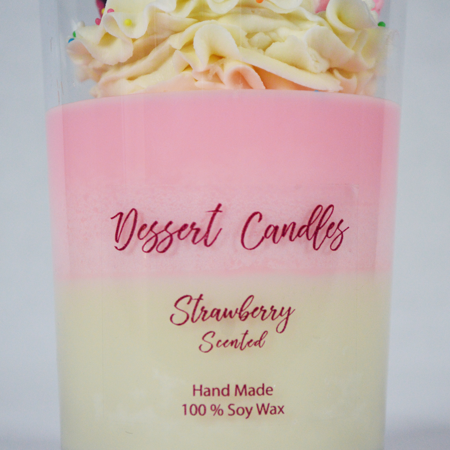 12oz Strawberry Dessert Candle