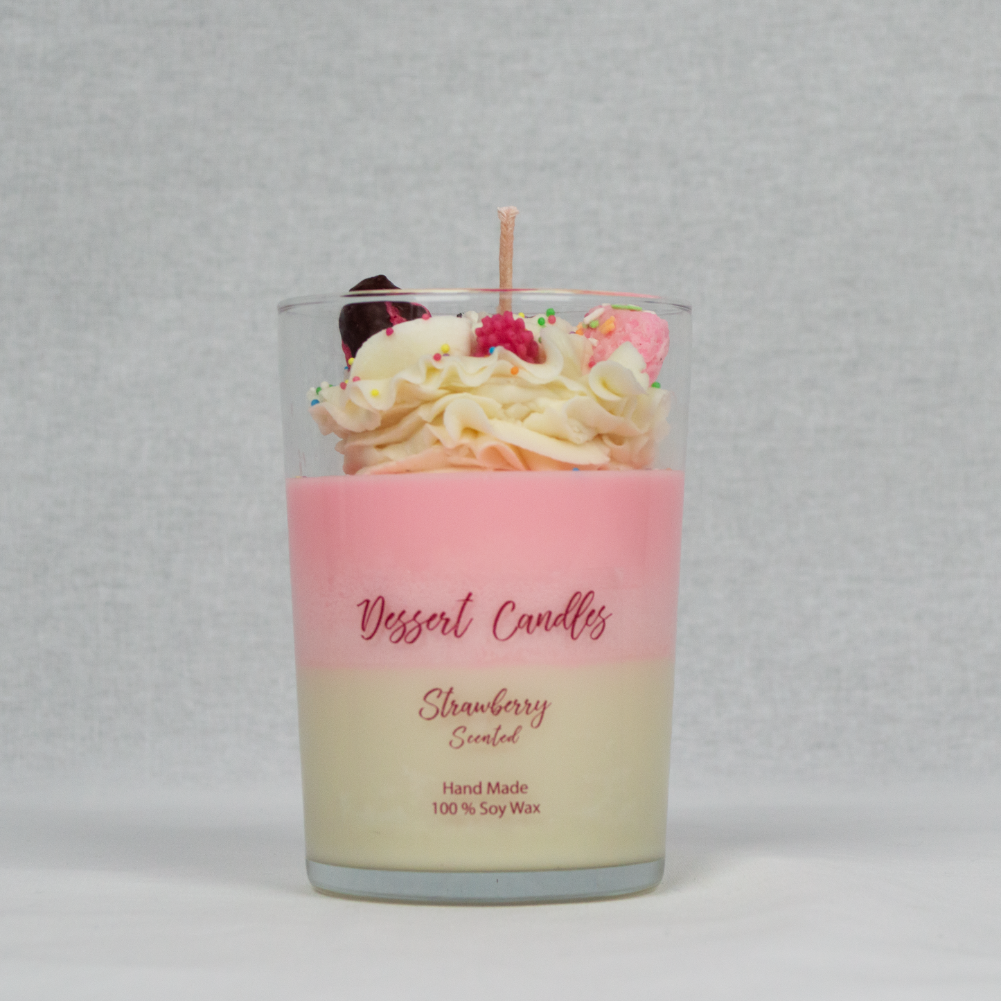 12oz Strawberry Dessert Candle