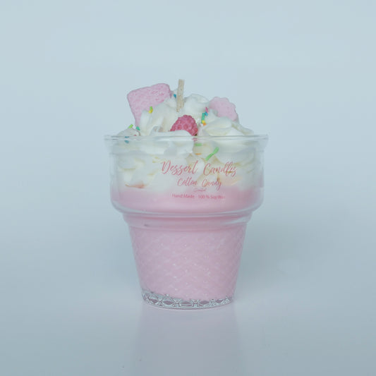 8oz Cotton Candy Cone Glass
